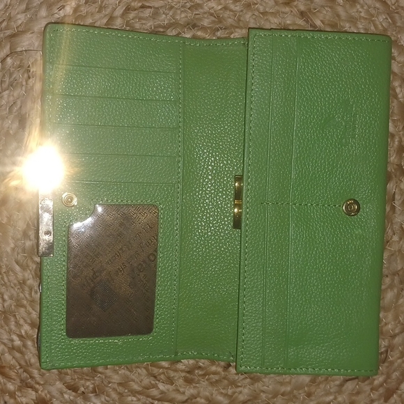 Gaofan Genuine Cowhide Leather Tinkerbell Embellished Trifold Wallet - Picture 3 of 8